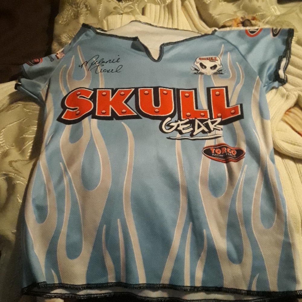Nhra skull gear short sleeve shirt